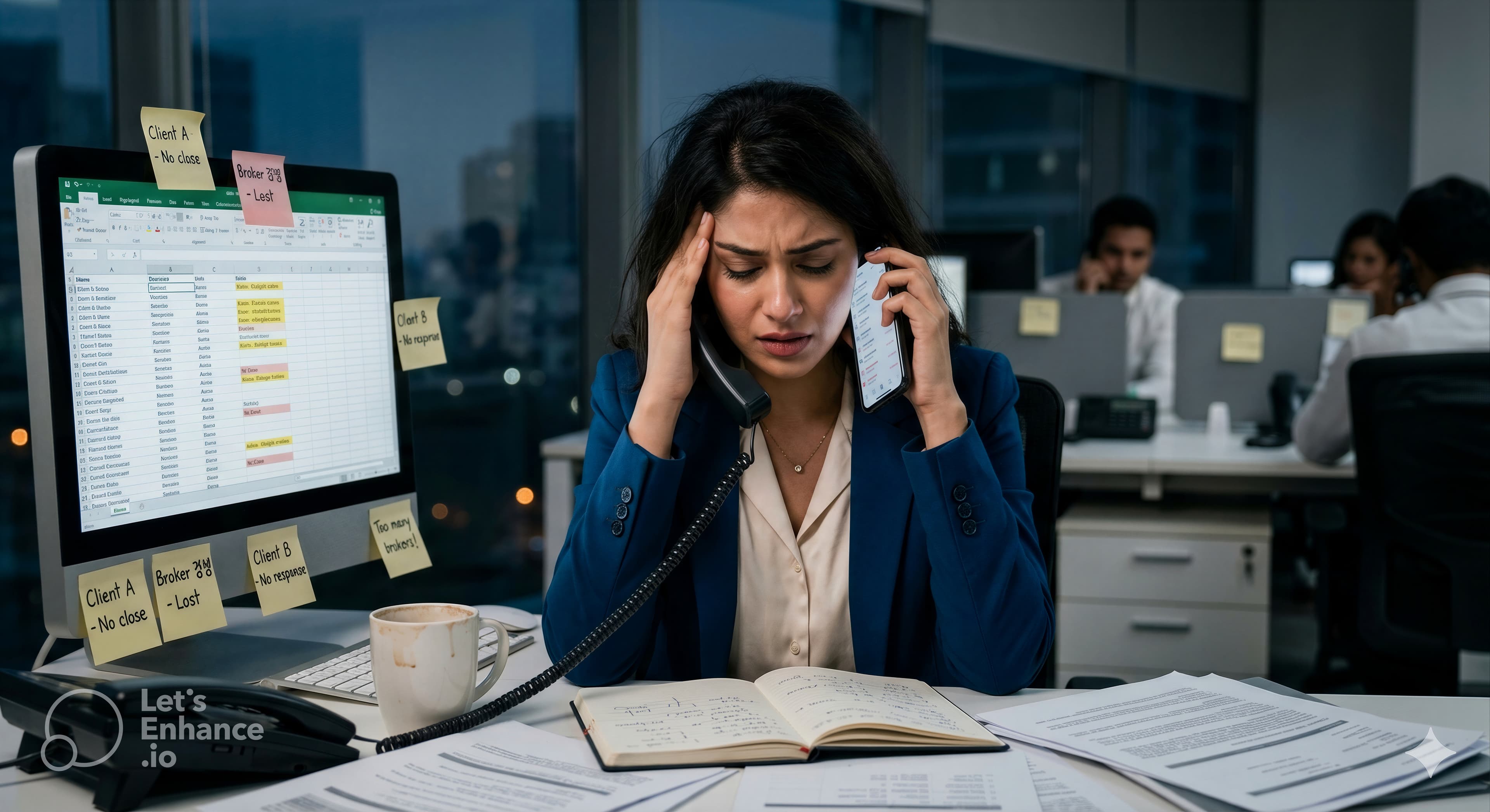 A broker frustrated after losing a deal to a faster competitor
